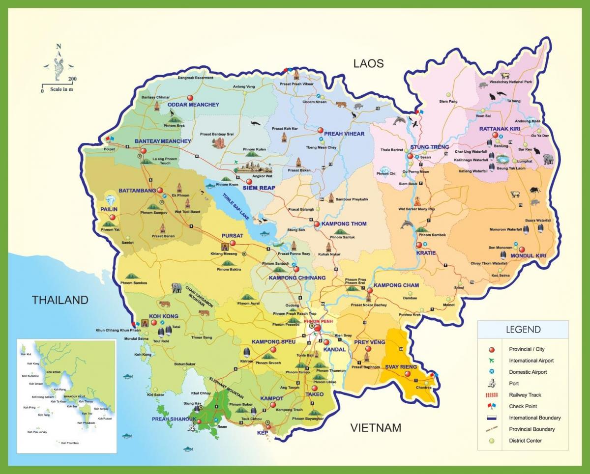 Камбож аялал жуулчлалын газрын зураг