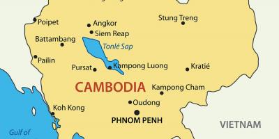 Камбож хотуудын газрын зураг